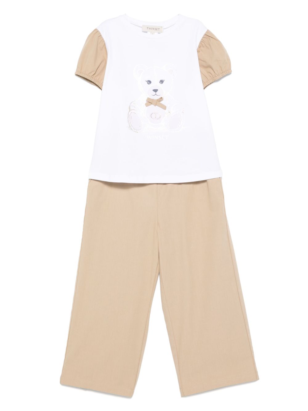 TWINSET Kids
테디 bear 프린트 트라우저 set